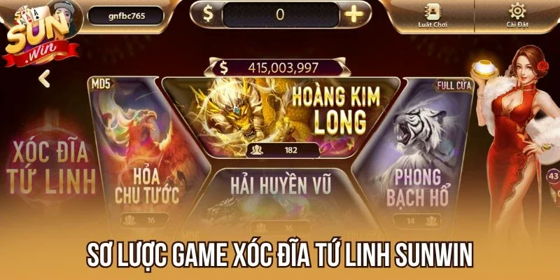 Sơ lược game Xóc Đĩa Tứ Linh Sunwin
