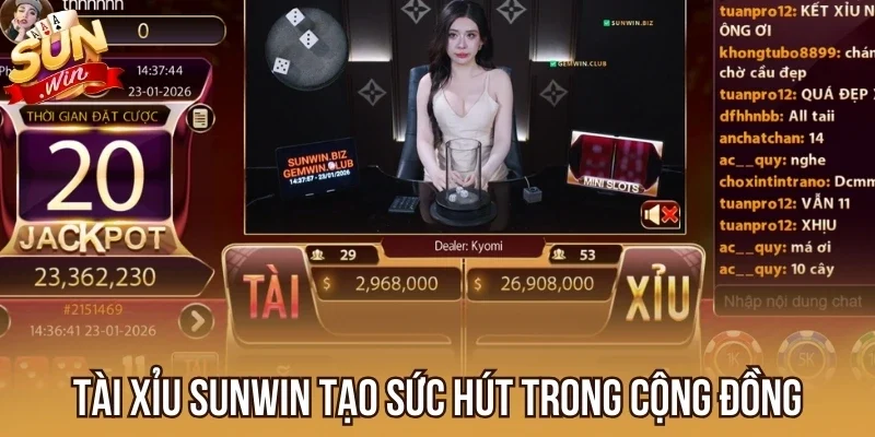 Tài Xỉu Sunwin tạo sức hút trong cộng đồng