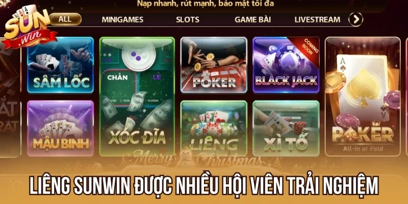 Liêng Sunwin được nhiều hội viên trải nghiệm