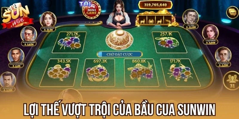 Lợi thế vượt trội của Bầu Cua Sunwin