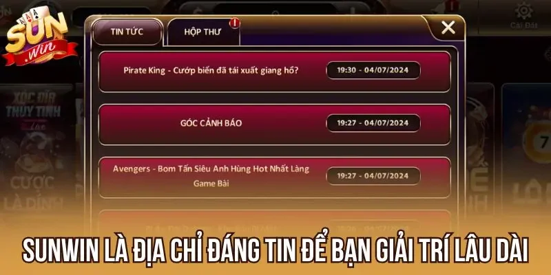 Sunwin là địa chỉ đáng tin để bạn giải trí lâu dài