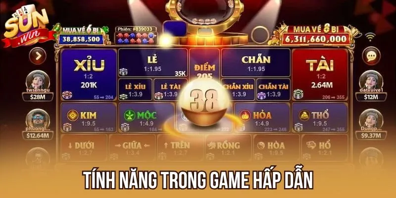 Tính năng trong game hấp dẫn