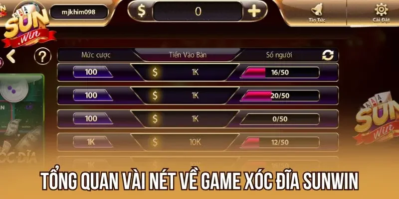 Tổng quan vài nét về game Xóc Đĩa Sunwin