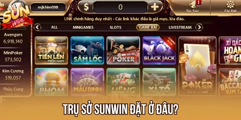 Trụ sở Sunwin đặt ở đâu?